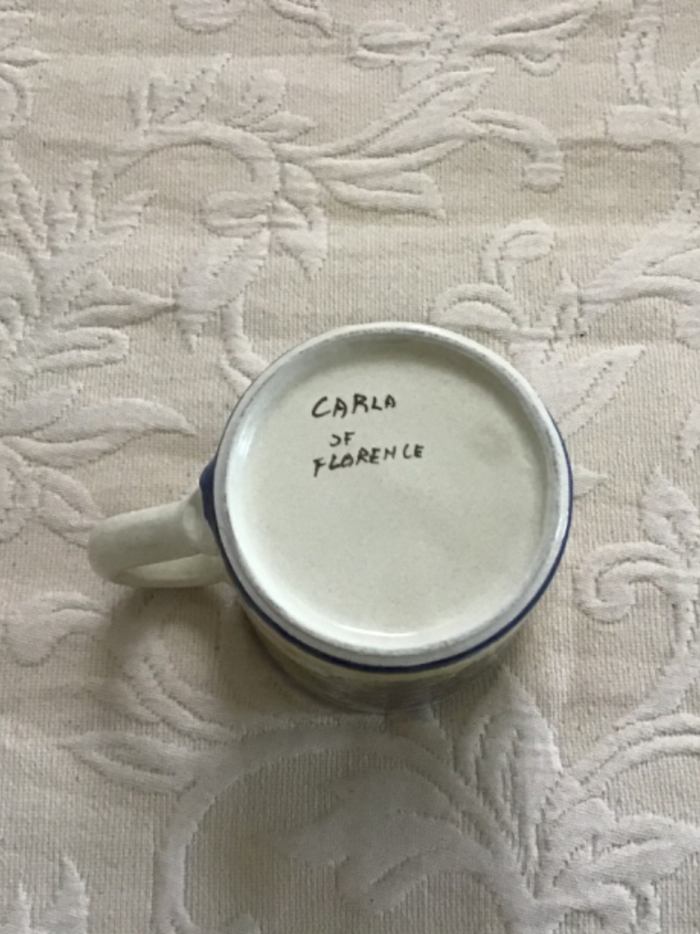 Italian pottery hand painted mug - Grapes - Picture 7 of 7